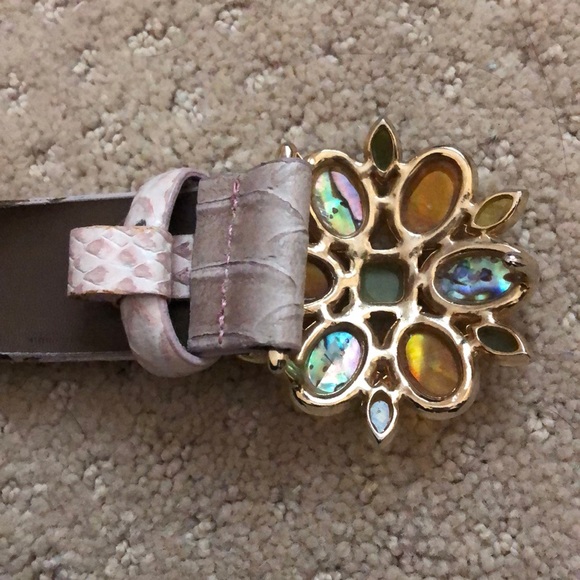 Vintage Genuine Embossed Leather Belt - Picture 8 of 14